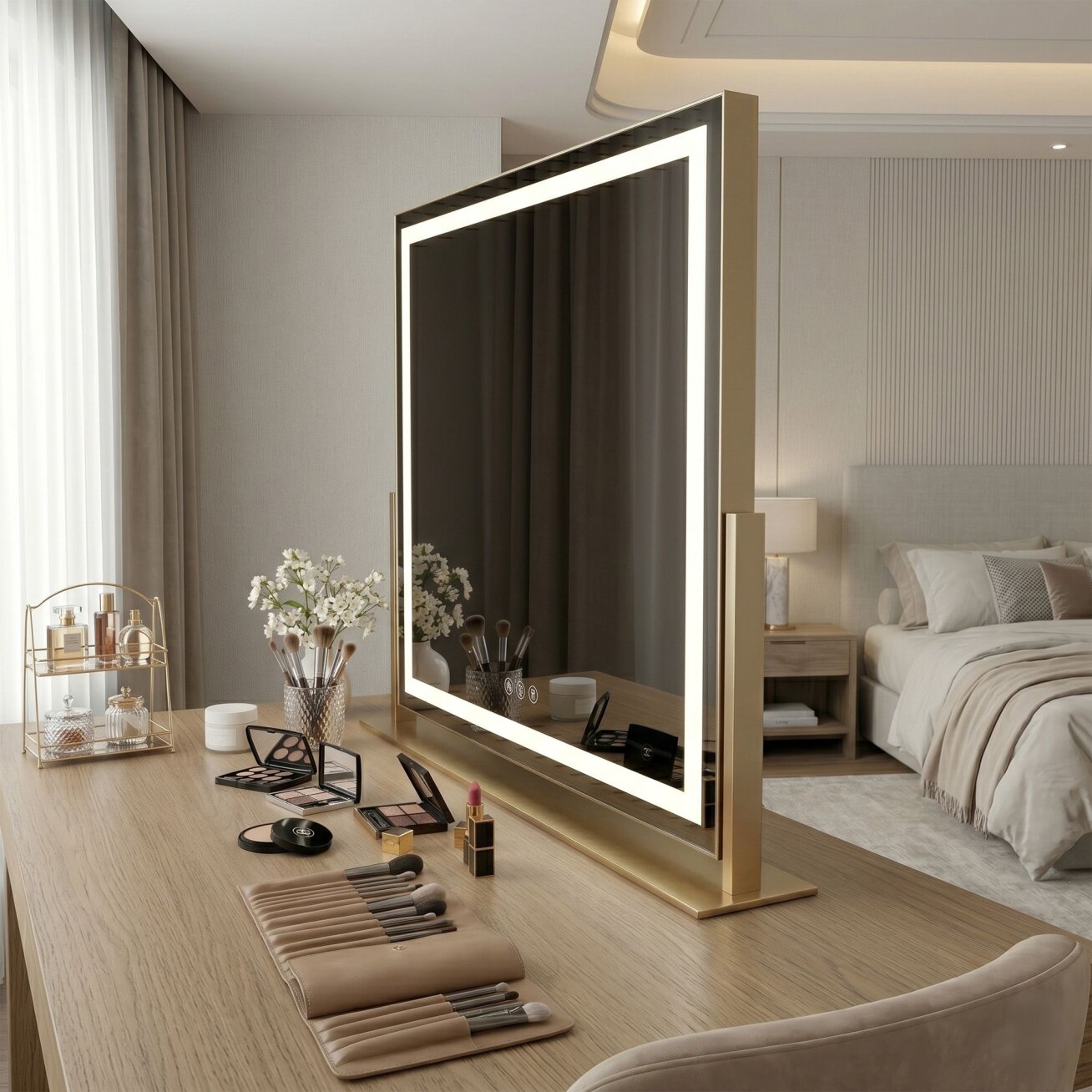 Veidrodis LED STUDIO L.Gold 58x45 2 Veidrodis LED STUDIO L.Gold 58x45 2
