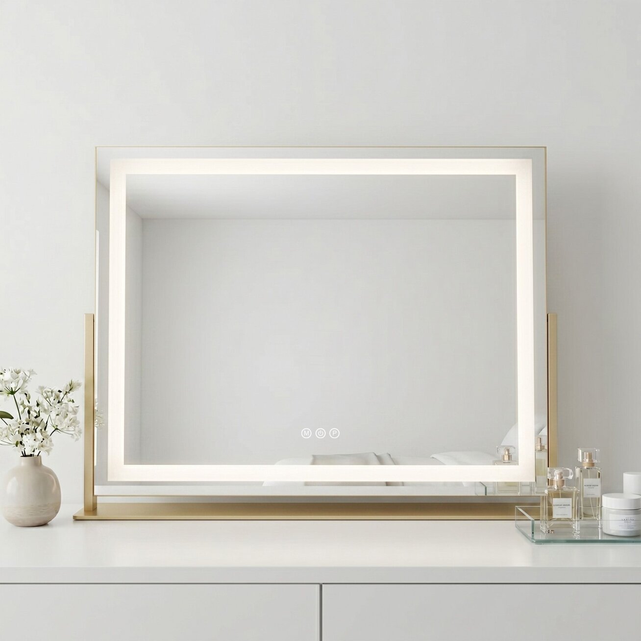 Veidrodis LED STUDIO L.Gold 58x45 4