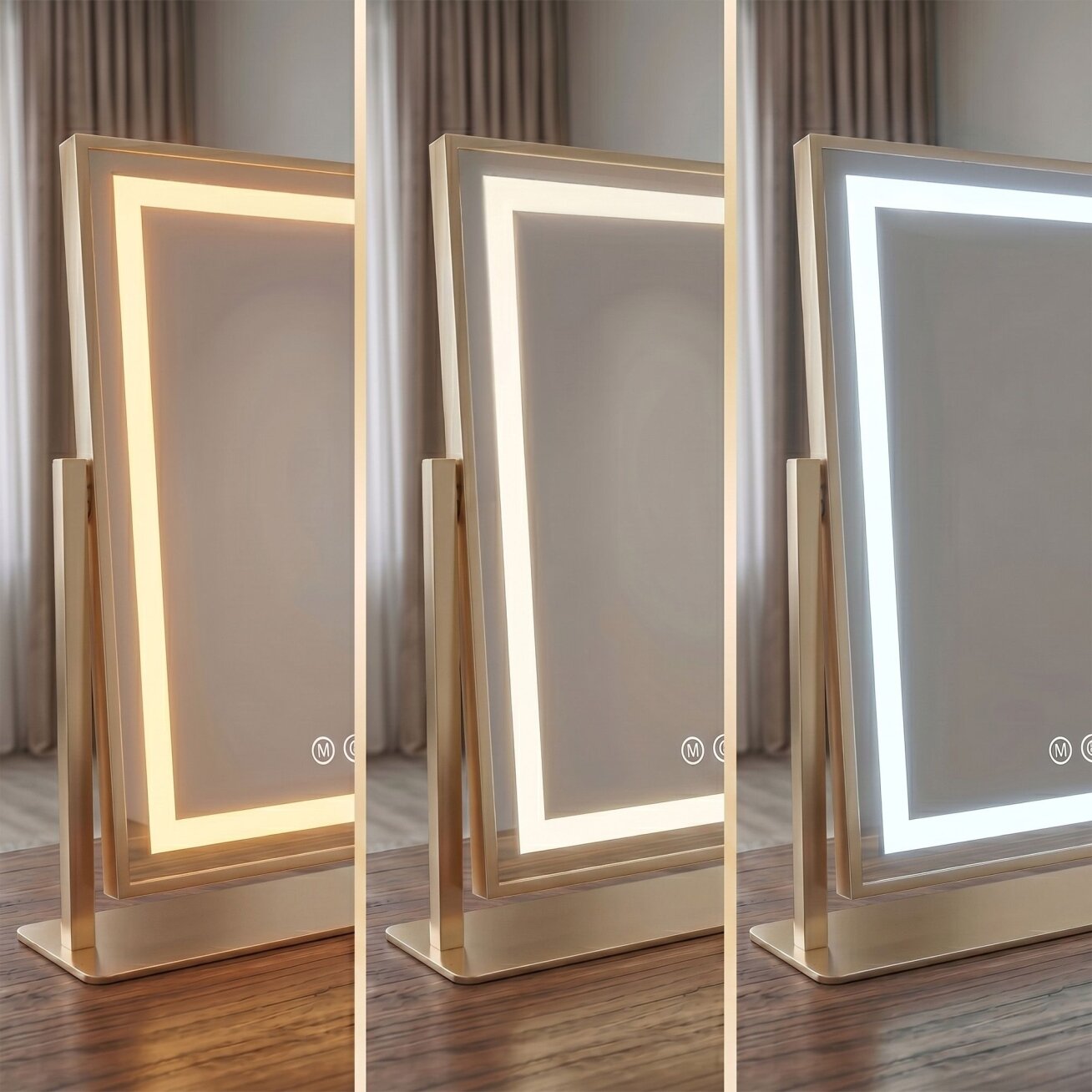 Veidrodis LED STUDIO L.Gold 58x45 5 Veidrodis LED STUDIO L.Gold 58x45 5