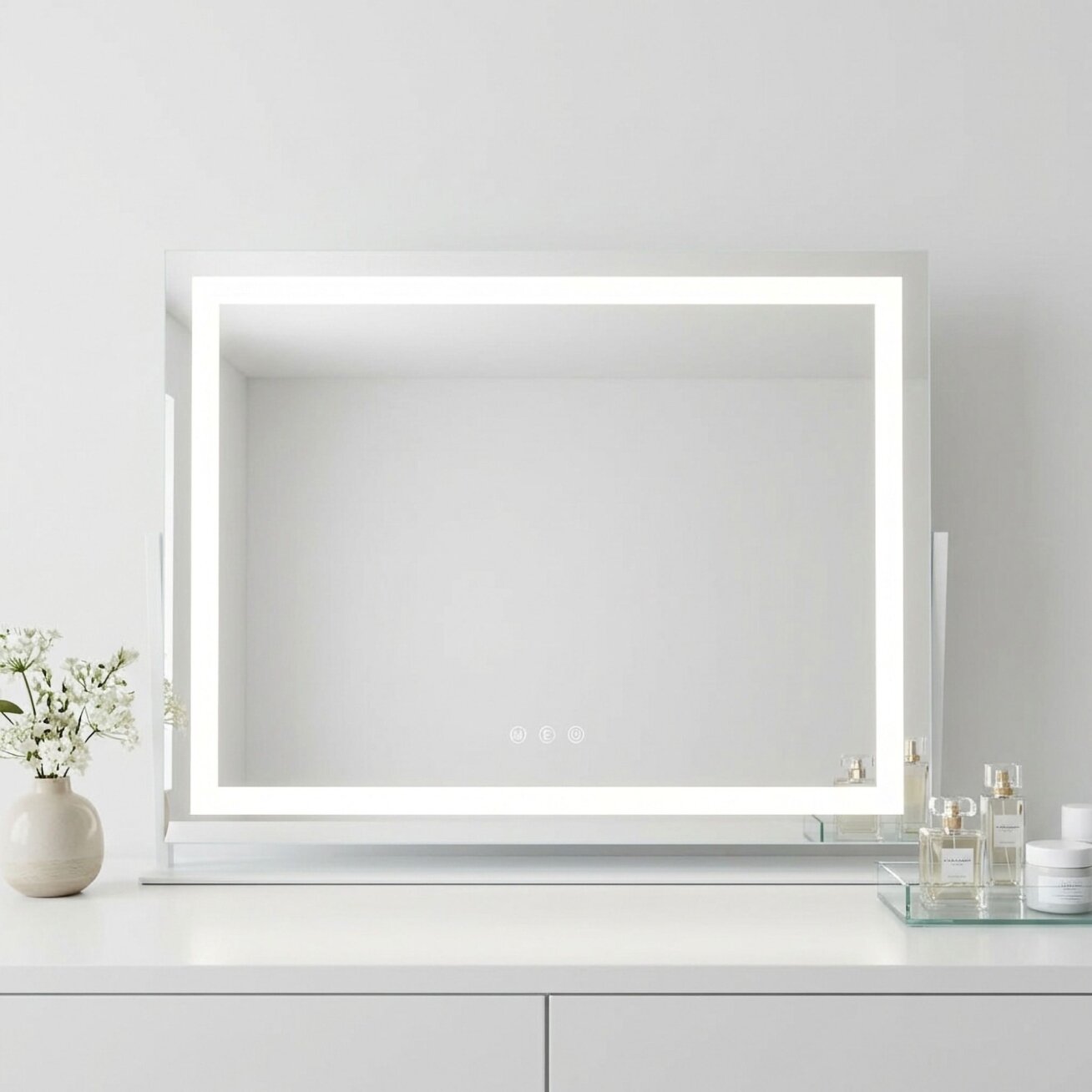 Veidrodis LED STUDIO White 58x45 2