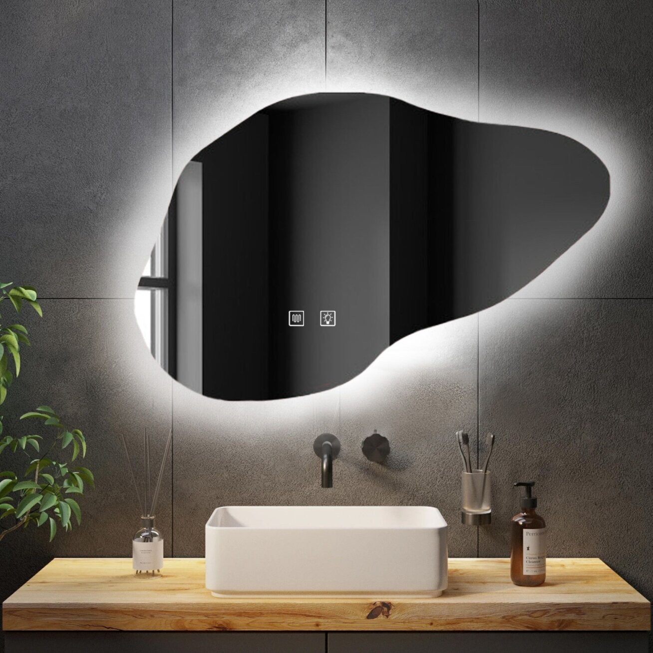 Veidrodis P11229 LED CLOUD B 100x70cm 5