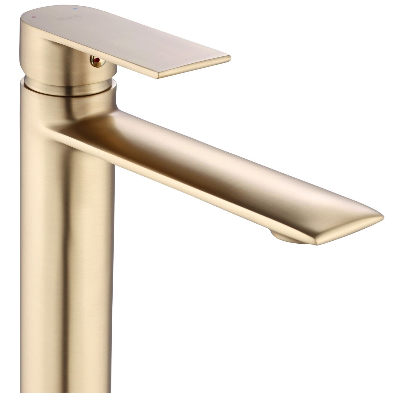 VENETA Brush Gold aukštas praustuvo maišytuvas 2 VENETA Brush Gold aukštas praustuvo maišytuvas 2