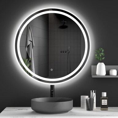Veidrodis LED 80cm BAS