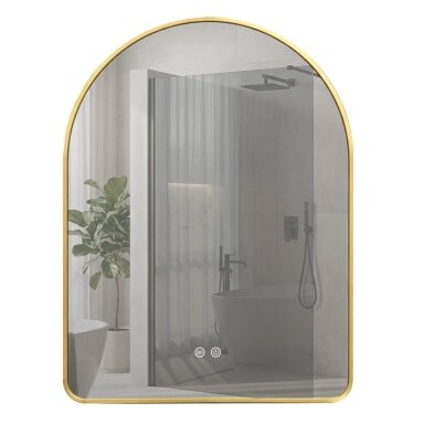 Veidrodis LED 80x60cm CAMLOT