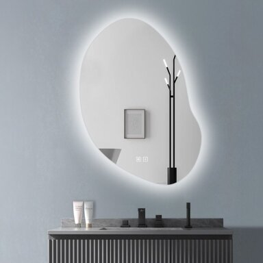 Veidrodis LED 80x60cm CLOUD C