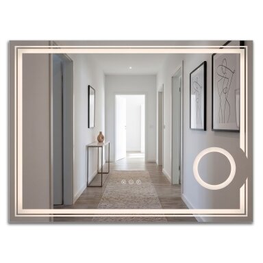 Veidrodis LED 80x60cm HAVEN