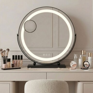 Veidrodis LED MAKE-UP Black 40 cm