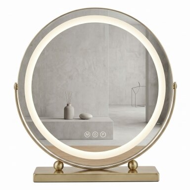 Veidrodis LED MAKE-UP L.Gold 58x45