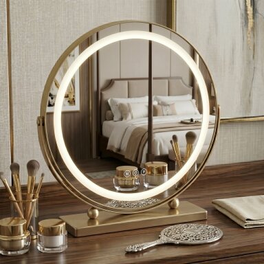 Veidrodis LED MAKE-UP L.Gold 58x45