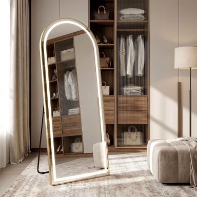 Veidrodis LED Orbit 50x160cm Brush Gold