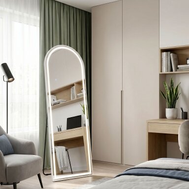 Veidrodis LED Orbit 50x160cm White
