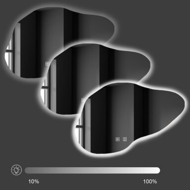 Veidrodis P11229 LED CLOUD B 100x70cm