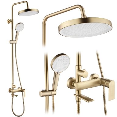 Veneta Brush Gold dušo komplektas