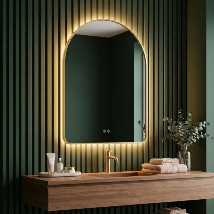 Veidrodis LED 80x60cm CAMLOT 1 Veidrodis LED 80x60cm CAMLOT 1
