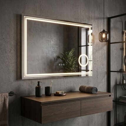 Veidrodis LED 80x60cm HAVEN 2 Veidrodis LED 80x60cm HAVEN 2
