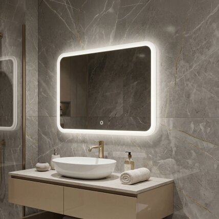 Veidrodis LED 80x60cm TOP-3 3
