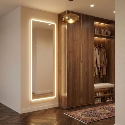 Veidrodis LED Classico 60x170cm White 7