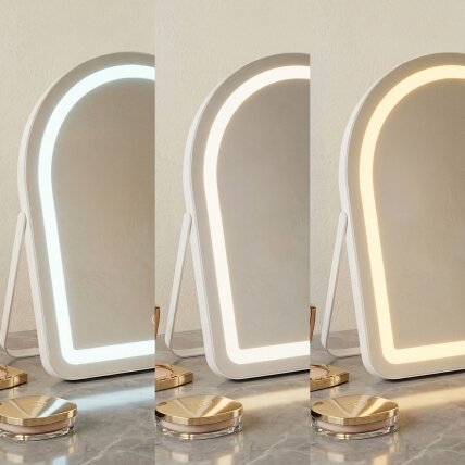 Veidrodis LED GLAM White 40x45cm 6