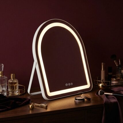 Veidrodis LED GLAM White 40x45cm