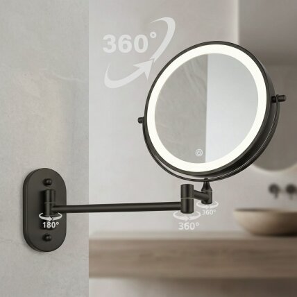 Veidrodis LED Glow Black 3