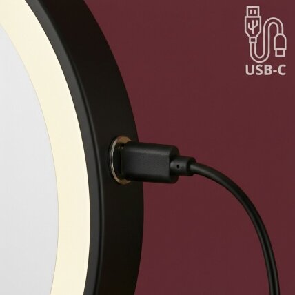 Veidrodis LED Glow Black 7