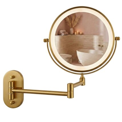 Veidrodis LED Glow Old Gold 1 Veidrodis LED Glow Old Gold 1