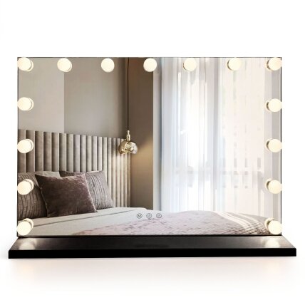 Veidrodis LED HOLLYWOOD Black 80x60 8 Veidrodis LED HOLLYWOOD Black 80x60 8