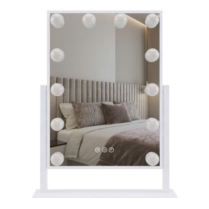 Veidrodis LED HOLLYWOOD White 30x40 5 Veidrodis LED HOLLYWOOD White 30x40 5