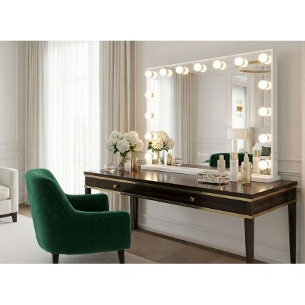 Veidrodis LED HOLLYWOOD White 80x60 8