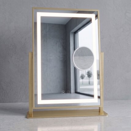 Veidrodis LED LUMI L.Gold 30x40cm 3 Veidrodis LED LUMI L.Gold 30x40cm 3