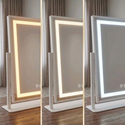 Veidrodis LED LUMI White 30x40cm 3