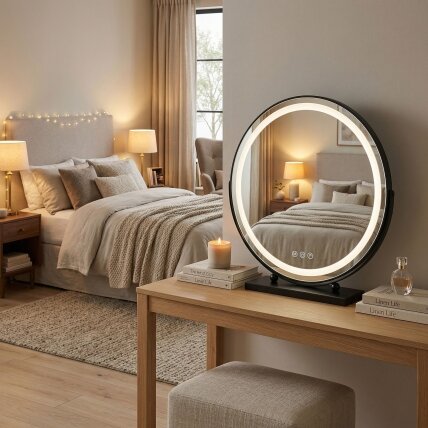 Veidrodis LED MAKE-UP Black 50 cm 6 Veidrodis LED MAKE-UP Black 50 cm 6