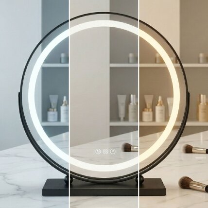 Veidrodis LED MAKE-UP Black 50 cm 7