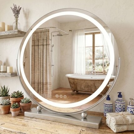 Veidrodis LED MAKE-UP Chrome 50 cm 1