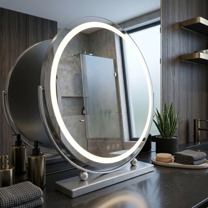 Veidrodis LED MAKE-UP Chrome 50 cm 2 Veidrodis LED MAKE-UP Chrome 50 cm 2