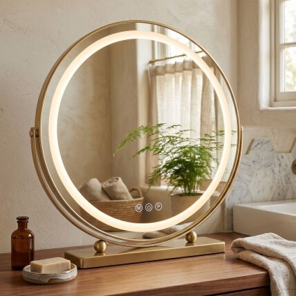 Veidrodis LED MAKE-UP L.Gold 50 cm 2 Veidrodis LED MAKE-UP L.Gold 50 cm 2