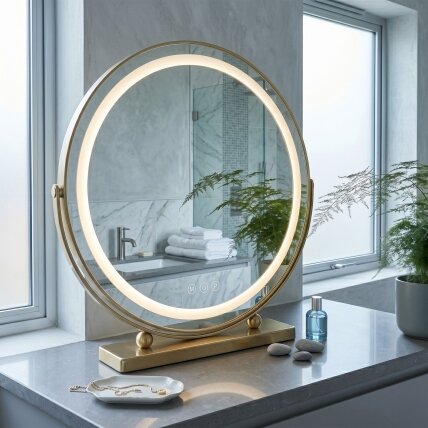 Veidrodis LED MAKE-UP L.Gold 50 cm 4 Veidrodis LED MAKE-UP L.Gold 50 cm 4