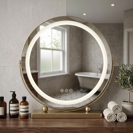 Veidrodis LED MAKE-UP L.Gold 58x45 5 Veidrodis LED MAKE-UP L.Gold 58x45 5