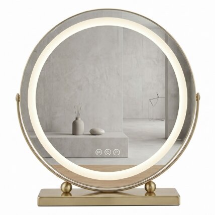 Veidrodis LED MAKE-UP L.Gold 58x45 8 Veidrodis LED MAKE-UP L.Gold 58x45 8