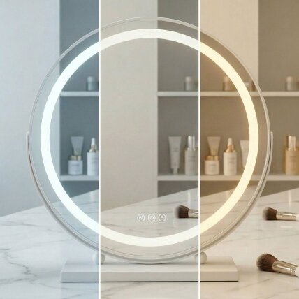 Veidrodis LED MAKE-UP White 50 cm 7