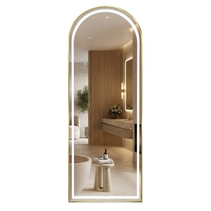Veidrodis LED Orbit 50x160cm Brush Gold 12 Veidrodis LED Orbit 50x160cm Brush Gold 12