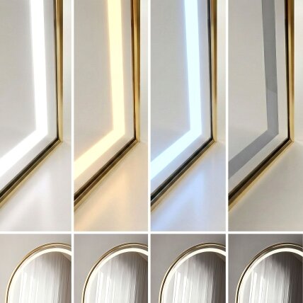 Veidrodis LED Orbit 50x160cm Brush Gold 7 Veidrodis LED Orbit 50x160cm Brush Gold 7