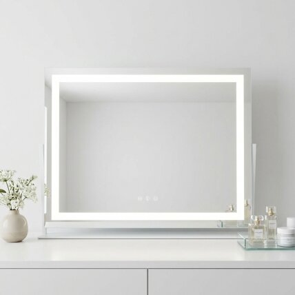 Veidrodis LED STUDIO White 58x45 2 Veidrodis LED STUDIO White 58x45 2