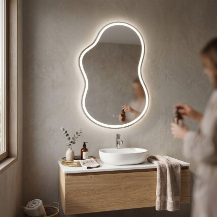 Veidrodis LED UNO 80x55 cm 2