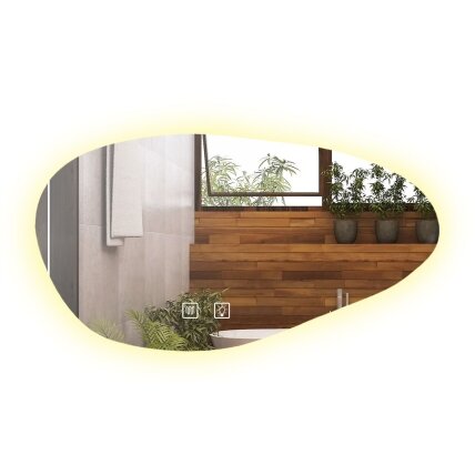 Veidrodis P11386 LED CLOUD A 100x60cm Veidrodis P11386 LED CLOUD A 100x60cm