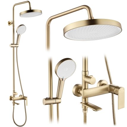 Veneta Brush Gold dušo komplektas Veneta Brush Gold dušo komplektas