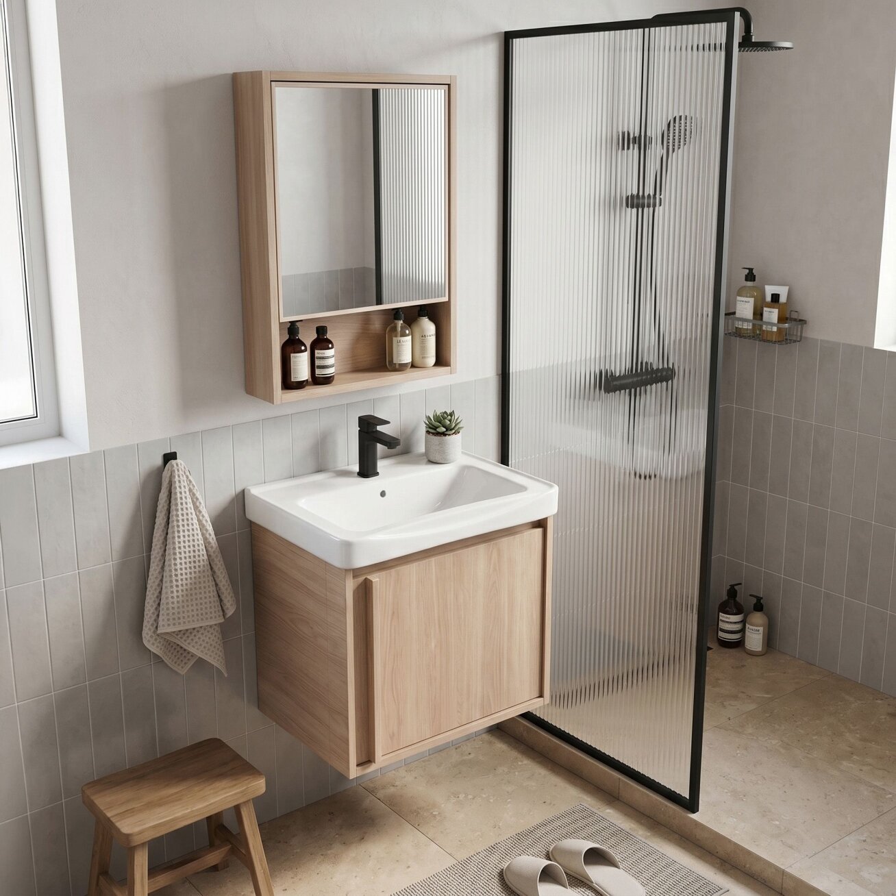 Vonios baldų komplektas su praustuvu Gama T25023 BXM 50CM 2