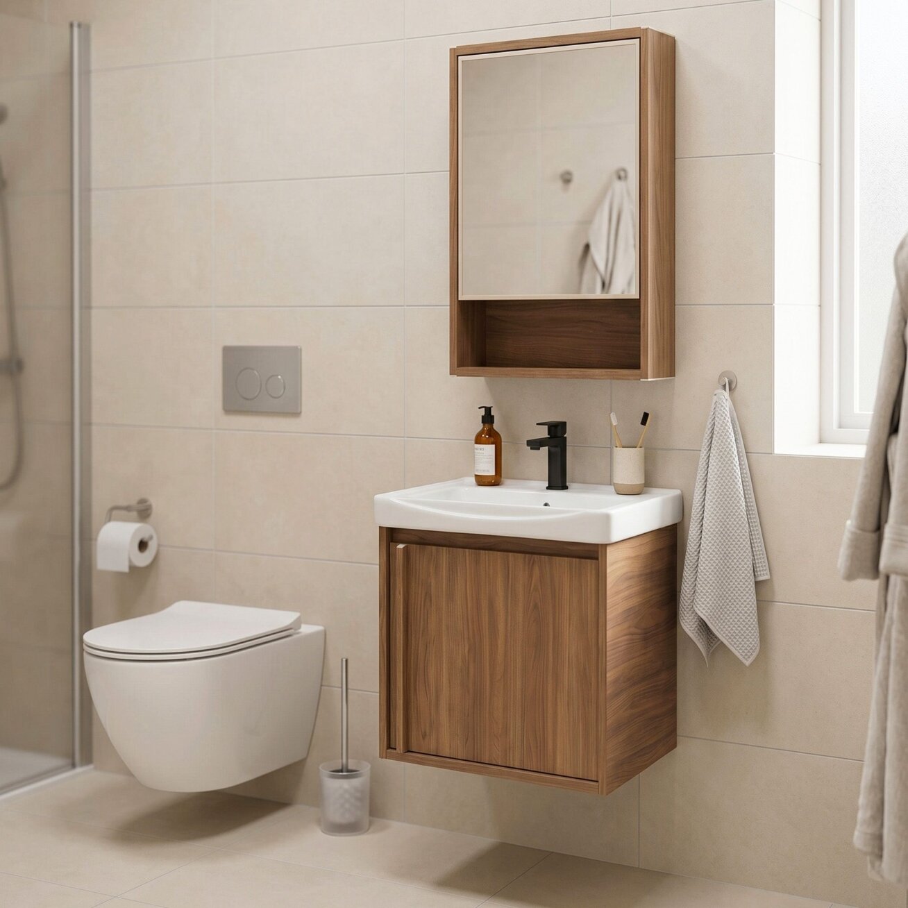 Vonios baldų komplektas su praustuvu Gama T25023 HHL 50CM 4