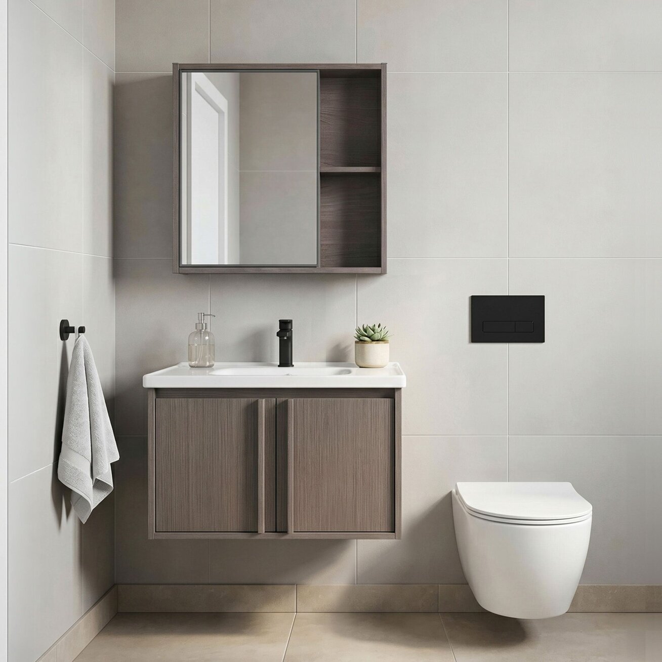 Vonios baldų komplektas su praustuvu Gama T25023 KJM 60CM Vonios baldų komplektas su praustuvu Gama T25023 KJM 60CM