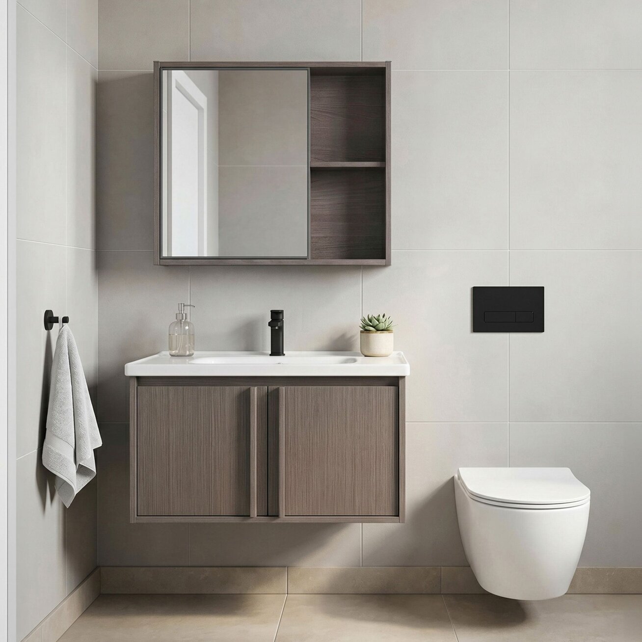 Vonios baldų komplektas su praustuvu Gama T25023 KJM 70CM Vonios baldų komplektas su praustuvu Gama T25023 KJM 70CM